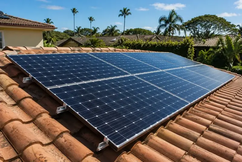 Installation de panneaux solaires à Vaudreuille